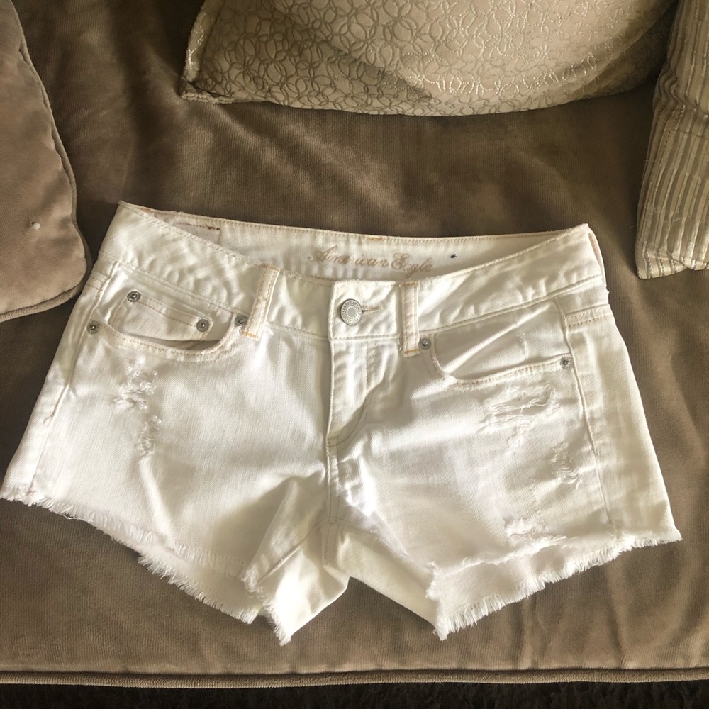 White American eagle 🦅 cut off shorts